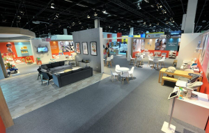 21.5m x 16m exhibition stand at Kind + Jugend