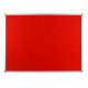 Polycolour notice board with aluminium frame - Red, sundeala noticeboard alternative
