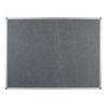Polycolour notice board with aluminium frame - Slate Grey, sundeala noticeboard alternative