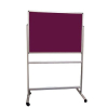 Portable felt notice board - Burgundy