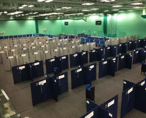 2m x 1m display boards used to create shell schemes - 2
