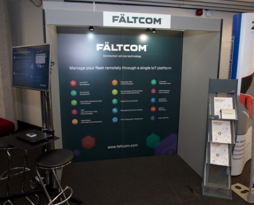 Shell scheme booth with graphics - 2