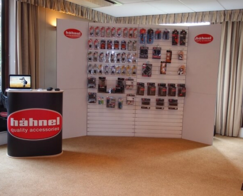Slat-wall for display board hire