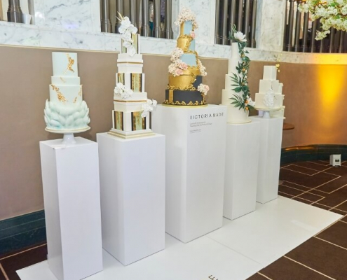 Square plinth hire for wedding event
