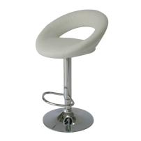 ST18 Moon bar stool hire - White
