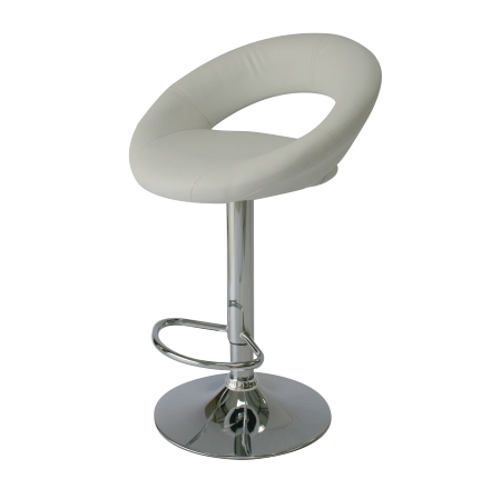 ST18 Moon bar stool hire - White