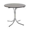 TB59 Round bistro table hire - Black