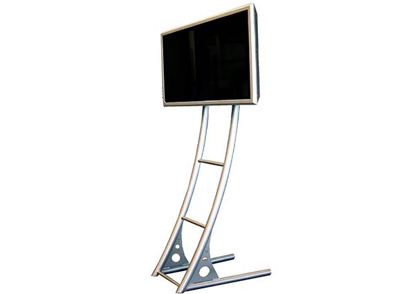 TV stand hire curved steel