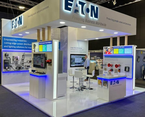 CEF Live exhibition stand - Eaton