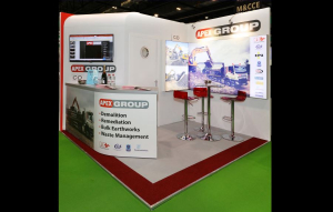 3m x 3m exhibition stand at Contamination Expo