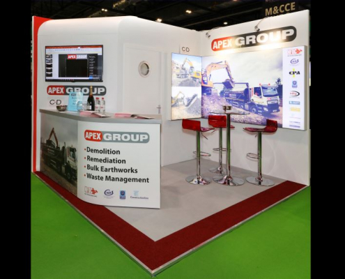 3m x 3m exhibition stand at Contamination Expo