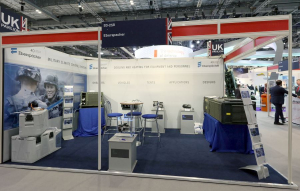 5m x 3m shell scheme exhibition stand at DSEI