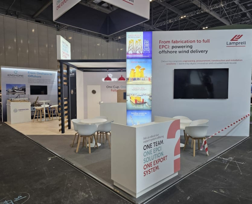 Global Offshore Wind custom exhibition stand - Enshore