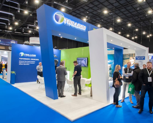 Offshore Europe bespoke exhibition stand - Trillium Flow Technologies