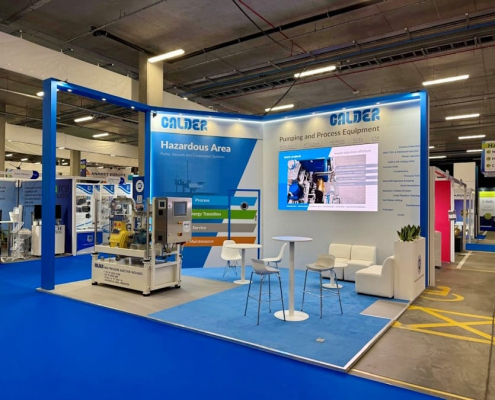 Offshore Europe custom exhibition stand - Calder