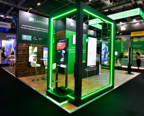 Retail Technology exhibition stand - Lamasatech