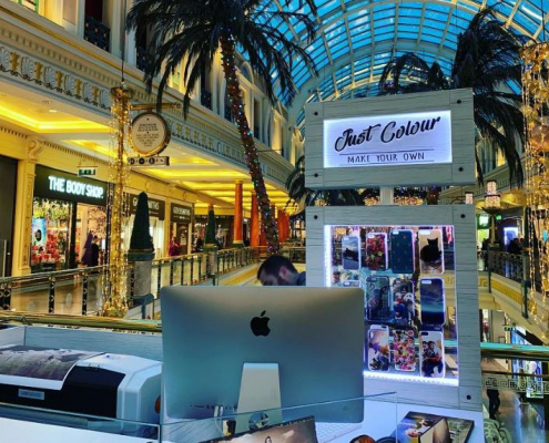 Shopping centre display at Trafford Centre