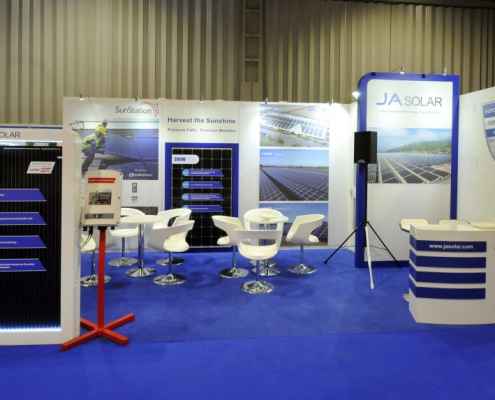 6m x 3m exhibition stand<br>Solar and Storage Live 6m x 3m exhibition stand at Solar and Storage Live