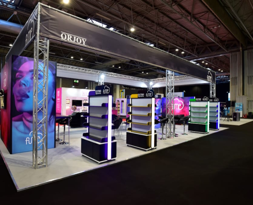 Vaper Expo truss exhibition stand - QRJOY