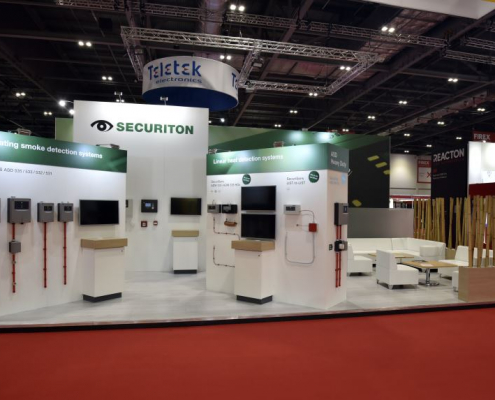 10m x 6m exhibition stand - FIREX 10m x 6m exhibition stand at FIREX