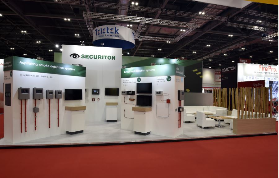 10m x 6m exhibition stand - FIREX 10m x 6m exhibition stand at FIREX