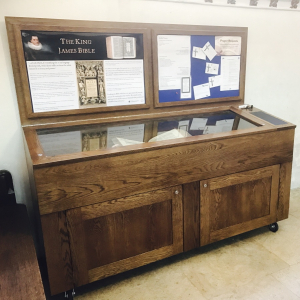 Solid oak church display case