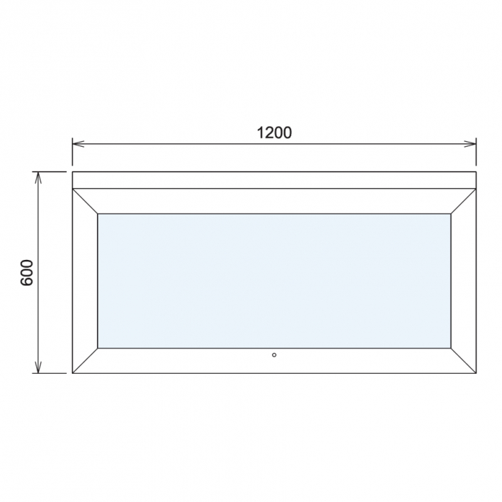 Wood Glass Display Cabinet CAD Drawing - 2