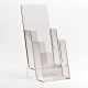 2x 1/3 A4 Stacked Clear Leaflet Holders