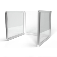 0.8m wide U-Shape Desk Divider Screens