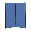 2 panel large display boards - Black PVC frame with Blueberry Nyloop