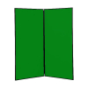 2 panel large display boards - Black PVC frame with Green Nyloop