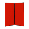 2 panel large display boards - Black PVC frame with Red Nyloop