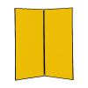 2 panel large display boards - Black PVC frame with Yellow Nyloop