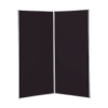 2 panel large display boards - Grey PVC frame with Black Nyloop
