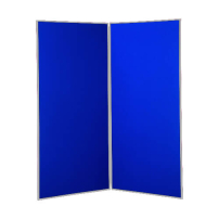 2 panel large display boards - Grey PVC frame with Royal Blue Nyloop