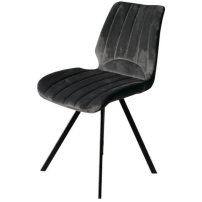 CH17 Kendall Velvet Chair Hire - Grey