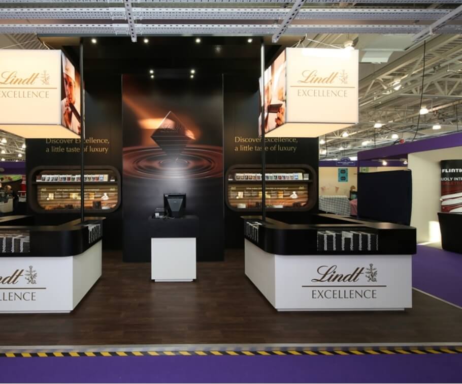 Lindt exhibition stand - uk exhibition companies
