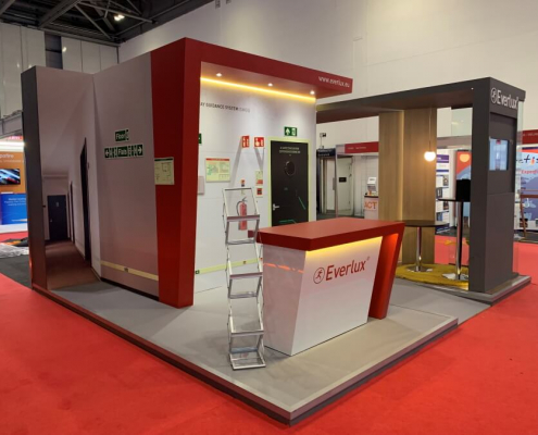 Everlux custom exhibition stand - FIREX - 2