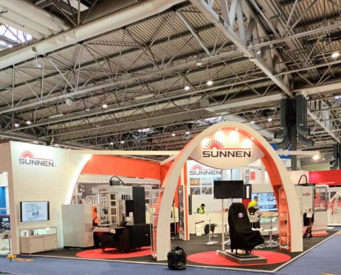 Sunnen custom exhibition stand - MACH