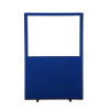 1200 x 1800 glazed easy clean office screen - navy