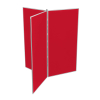 3 panel and pole jumbo boards - Red