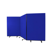 3 panel woolmix mobile office screens
