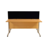 Woolmix straight desktop partition - Black