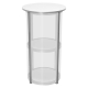 600mm wide showcase counter isyPromo - c600-580rs white