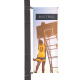 Mistral lamp post flag with printed graphic