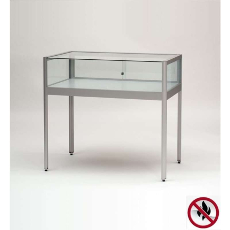fire class b1 glass table display case