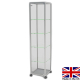 freestanding glass display case - ub010ed - Made in the UK