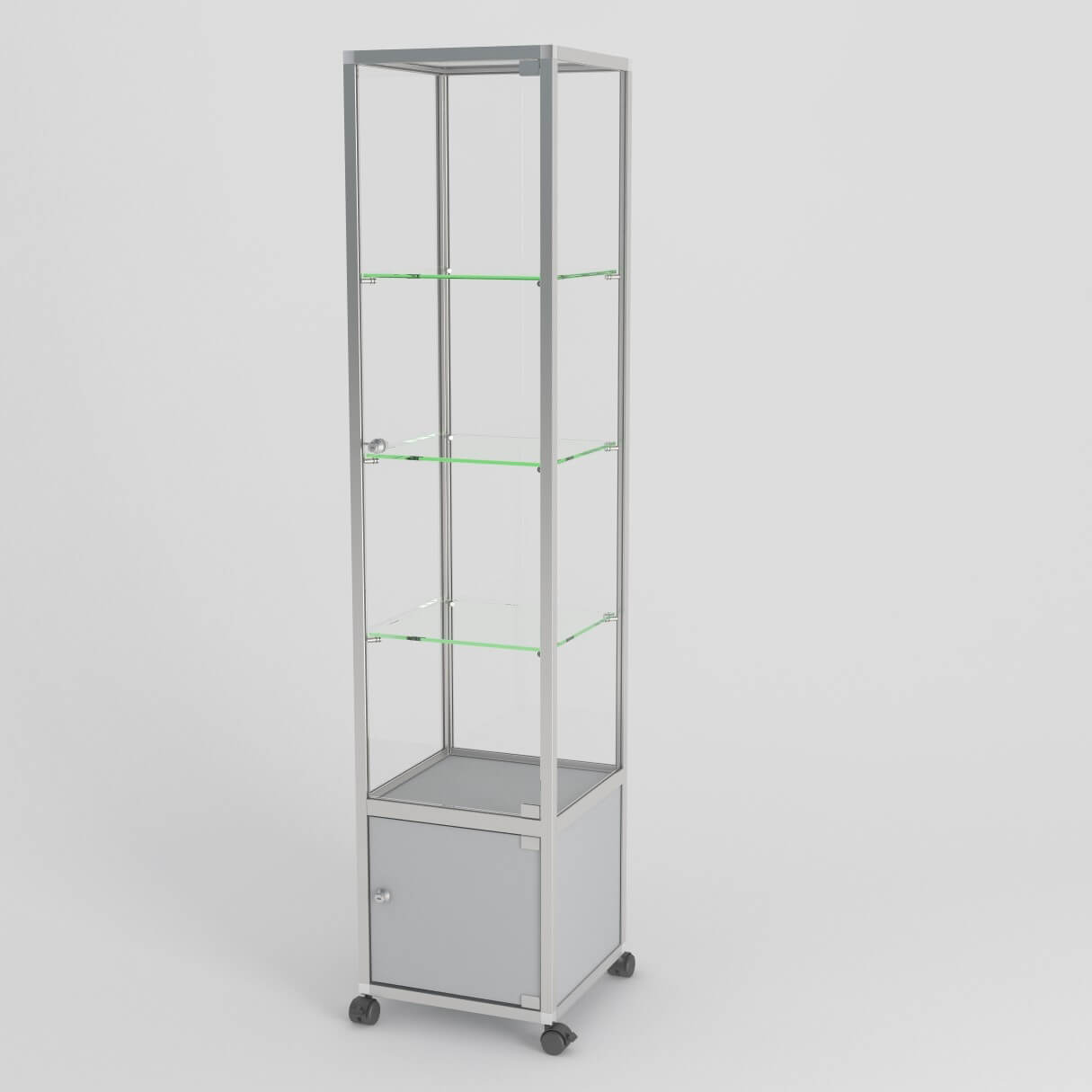 500mm wide Glass Display UB025ED Access Displays