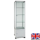 freestanding glass display case with storage - ub25 - Made in the UK