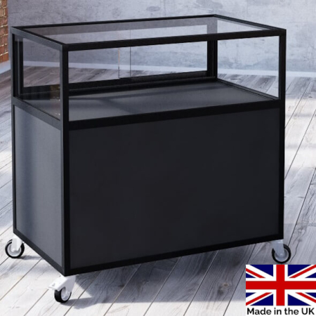 glass display counter - pb007 - Made in the UK